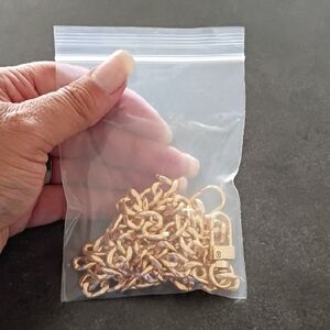 37" Gold Chain Bag Strap - Chunky Link Style